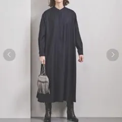 美品★ ＜UNITED ARROWS＞W/P シャツワンピース W ネイビー36