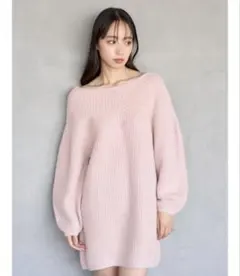 ラクーンミニニットワンピース　snidel