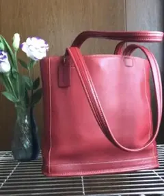 【美品】COACH 正規品ショルダーバッグ　レッド