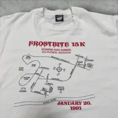 USA製 90s Frostbite 15K マラソン Tシャツ 白 アートのサムネイル