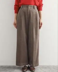 DOORS コーデュロイタックワイドパンツ