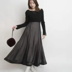 Mystrada エアリードッキングワンピース