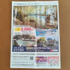 （値下げ）伊東園ホテルズ・お誕生日、花金割の券