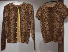 ⬛︎美品⬛︎ミューベル ヒョウ柄 アンサンブル セット