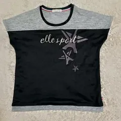 ELLE SPORT 半袖Tシャツ エッフェル塔モチーフ　Lのサムネイル