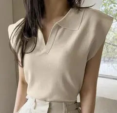 SHEIN Dazy-Less ソリッド キャップスリーブ ニットトップのサムネイル