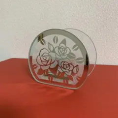 《未使用品》ガラス製　キャンドルホルダー