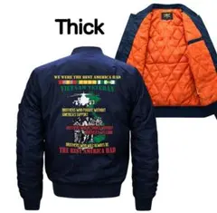 3XLサイズ ネイビー メンズ フライトジャケット 中綿ジャケット