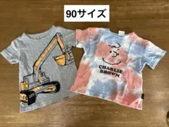 ベビー　半袖Tシャツ　2枚セット 90サイズ 保育園のサムネイル