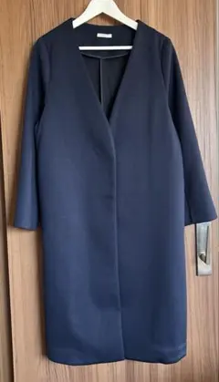 春コート　コーディガン　セレモニーにも　ネイビー