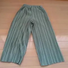 グリーン プリーツパンツ 130サイズ