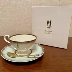 【極美品/廃盤】相棒 杉下右京 ティーカップ＆ソーサー ナルミ製 箱・スプーン付