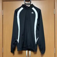 イ*チ様 adidas ブラック ストライプ ジャケット M