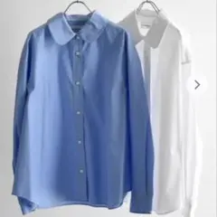 THE SHINZONE ROUND COLLAR SHIRTS 丸襟 ホワイトのサムネイル