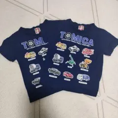 【双子おすすめ】TOMICA 車両デザイン Tシャツ 【2枚セット】
