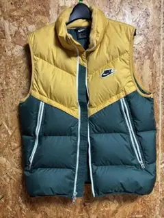 Nike ダウンベスト Lサイズ イエロー/グリーン