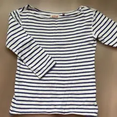 ストライプ 長袖ボートネック Tシャツ サイズ2のサムネイル