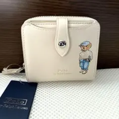 新品　ポロラルフローレン　二つ折り財布　コンパクトウォレット　ポロベア