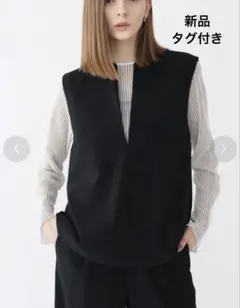 新品　aga 定価¥1万6000円　ツイルVネックオーバーベスト　スコットクラブ