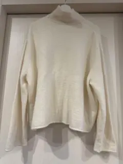 ZARA ウール&アルパカブレンド ニットセーターハイネック　ホワイト
