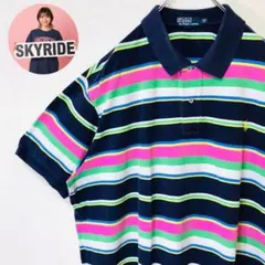POLO by Ralph Lauren ボーダー ポロシャツ 3XB 古着