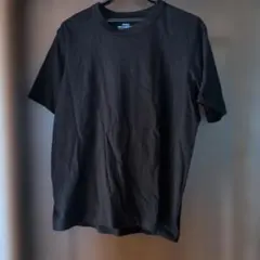 ＧＵ　黒 コットン クルーネック Tシャツ 半袖