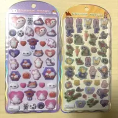 コットンパフィーシール　ズートピア　ベイマックス