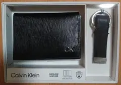 カルバンクライン　カードケース　キーリング　ブラック