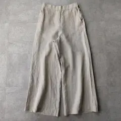 未使用タグ付き プラージュ plage リネン100% ワイドフレアパンツ 38