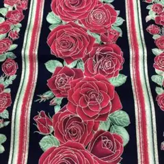 Gilded Rose Border stripe Blbck