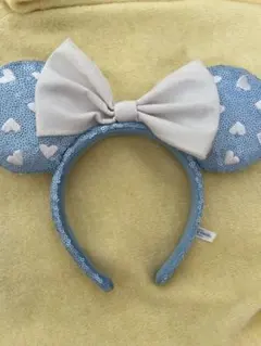 ディズニー ミニー カチューシャ スパンコール 水色