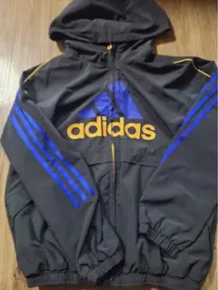 adidas Korea kidsフード付きジャケット 黒/青/黄