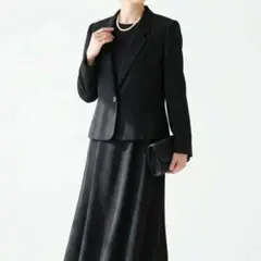 11号 美品 東京ソワール 礼服 冠婚葬祭 喪服 前開きワンピース フォーマル