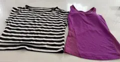 adidas ストライプTシャツ、 タンクトップ セット