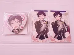 あんスタ　スタフォニ　ハート缶バッジ　カード　伏見弓弦