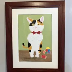 ももよん アクリル画 2点セット 猫の絵 | Mercari