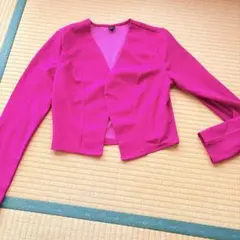 SHEIN ダンス ジャケット　ロックダンス　キッズ　派手　ピンク　XS