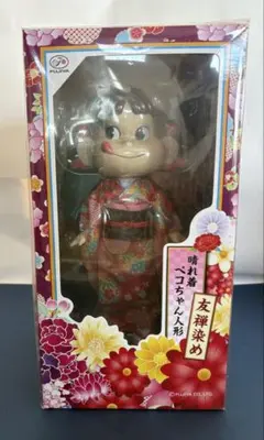 不二家 ペコちゃん ミニ店頭晴れ着ペコちゃん人形 - メルカリ