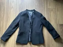 【a day in the life】ノーカラージャケット・パンツ　黒　36