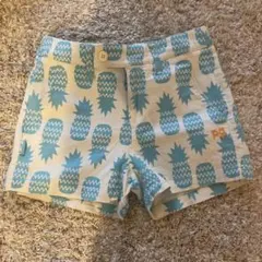 未使用☆PEARLY GATESドビーショートパンツ パイナップル柄 サイズ0