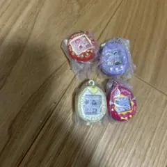 たまごっち　シャカシャカチャーム3 4種セット　まめっち　イエロー　パープル