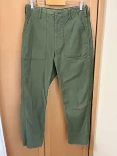ユニクロ　オリーブグリーン ベイカーパンツS 股下68