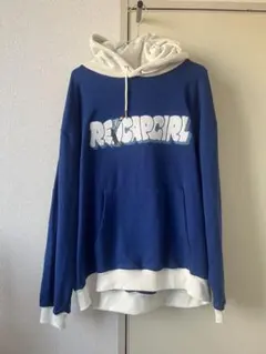 REDCAPGIRL ロゴ入りパーカー ブルー 青 ネイビー 紺