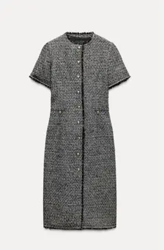 ZARA 新品未使用　タグ付き！ミディ丈ワンピース　XS