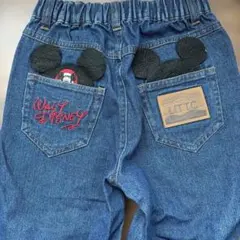 Disney ミッキーマウス耳付きデニムパンツ 100cm~