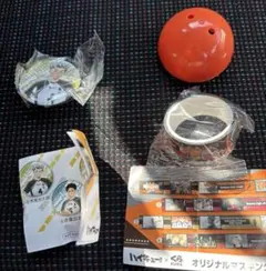ハイキュー!! くら寿司コラボ　木兎 缶バッジ マスキングテープ① セット