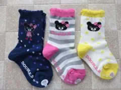 74．ミキハウス・DOUBLE_B靴下３足セット（１9－21）