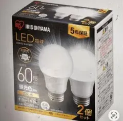 LED電球 口金直径26mm 広 配光 60W形昼光色 2個パック× 4箱セットのサムネイル