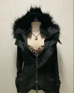 Xfrm leopard coated fur jacket 黒豹 V系 y2k - メルカリ