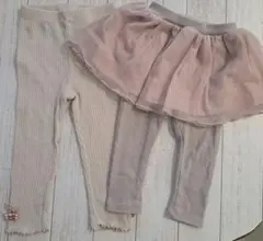 ベビーレギンス80サイズ2本セット&黒レギンス85